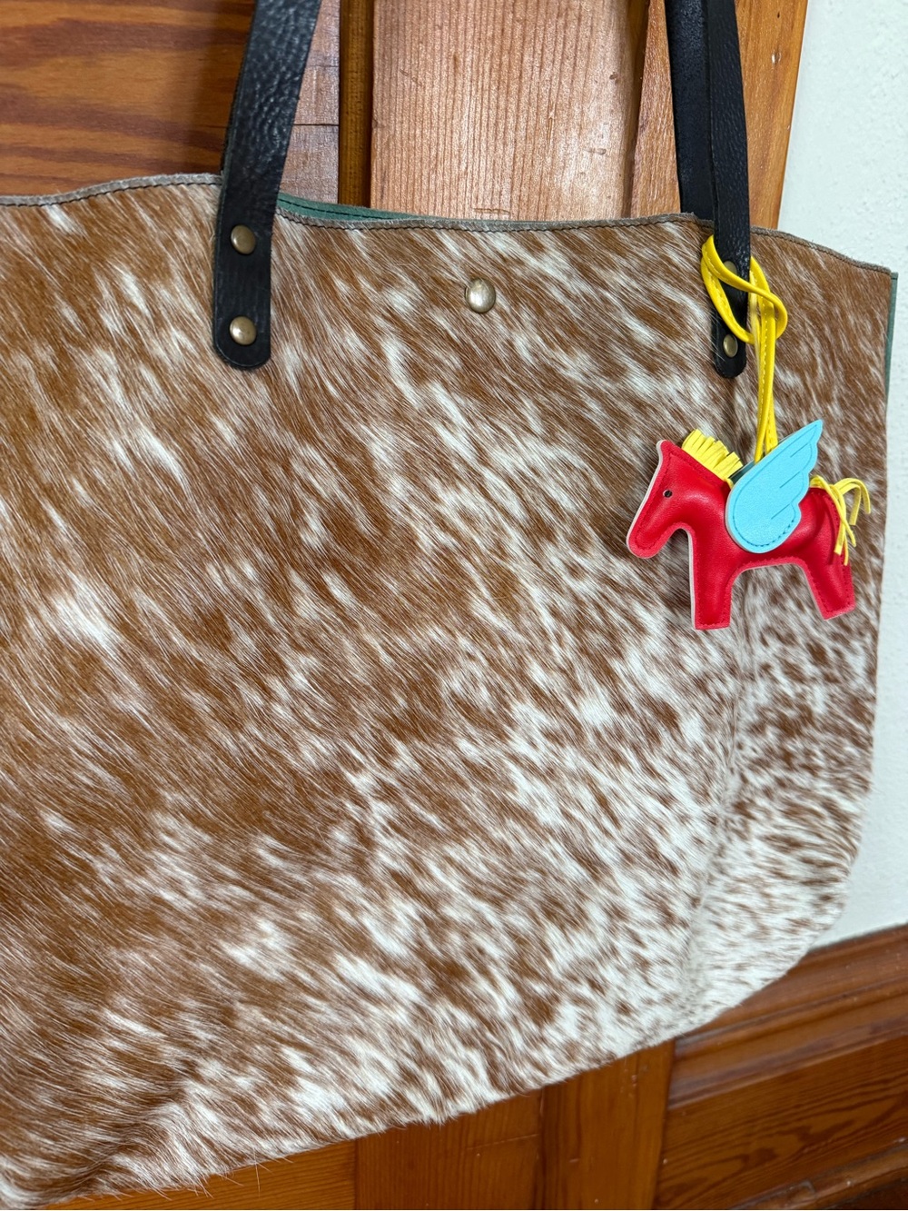 JH full grain leather weekender/getaway tote